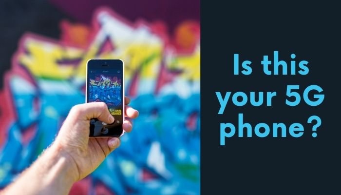 5G mobile phone. Simple and directly